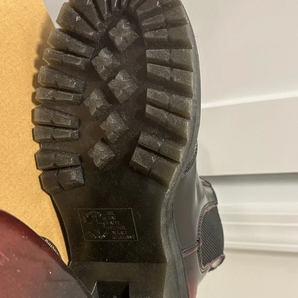 Dr. Martens Cherry Red Quad Boots 2976 Quad - Picture 3 of 7